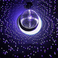 24" Large Silver Foam Disco Mirror Ball With Hanging Swivel Ring, Holiday Party Decor