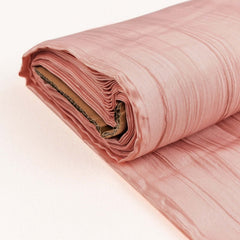 54"x10 Yards Dusty Rose Accordion Crinkle Taffeta Fabric Bolt