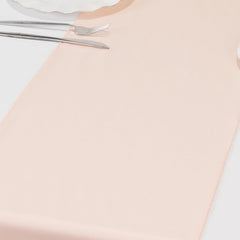 Scuba Polyester 12"x108" Table Runner Blush - Wrinkle-Free Table Linen