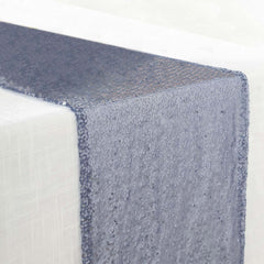 Sequin 12"x108" Table Runner Dusty Blue - Glittering Design