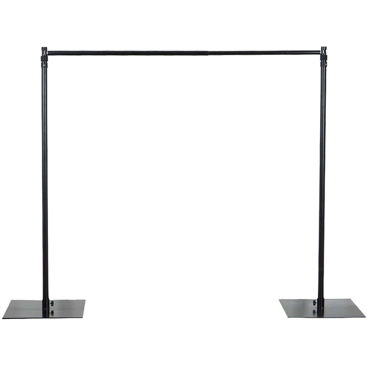10ft Metal DIY Adjustable Heavy Duty Backdrop Stand Kit, Steel Base