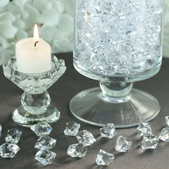 300 Pcs Acrylic Ice Bead Vase Fillers Large Clear - Stylish DIY Craft Crystals for Event Decor & Wedding Tables