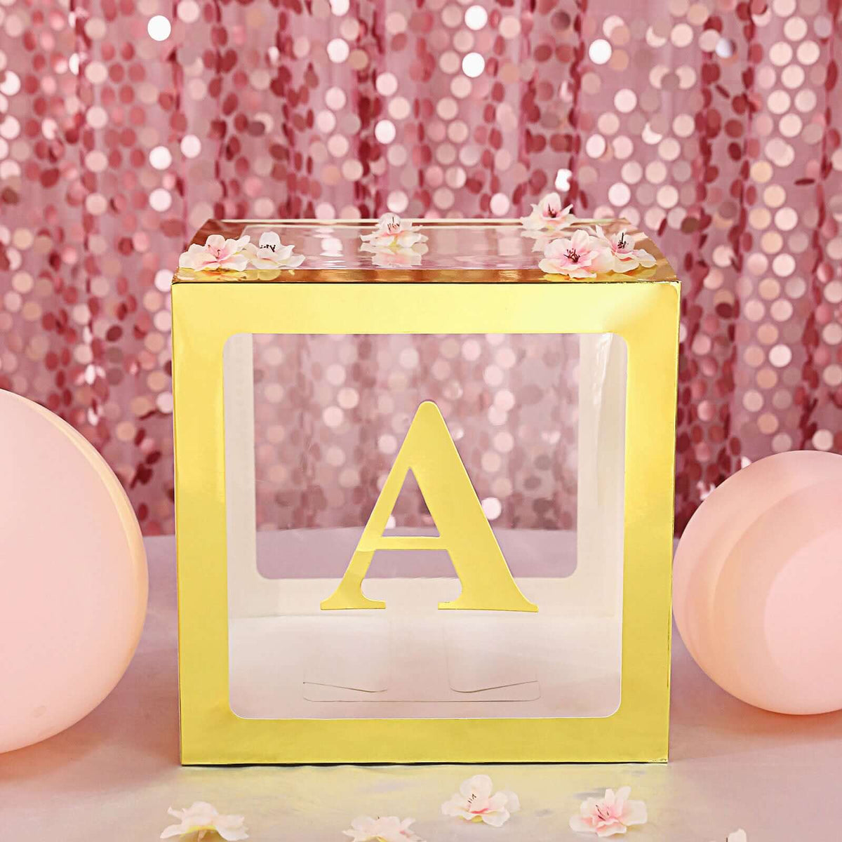 4 Pack 5" Metallic Gold Alphabet Stickers Banner, Customizable Stick on Gold Letters - A