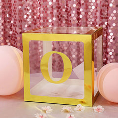 4 Pack 5" Metallic Gold Alphabet Stickers Banner, Customizable Stick on Gold Letters - O