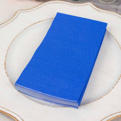 50-Pack Paper Napkins Royal Blue - Soft Disposable 2-Ply Dinner Napkins for Weddings