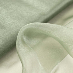 54"x10yd Dusty Sage Green Solid Sheer Chiffon Fabric Bolt, DIY Voile Drapery Fabric