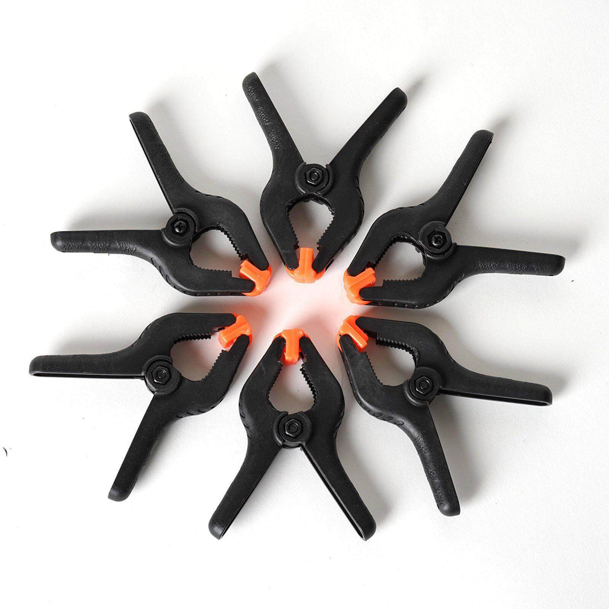 6 Pack 4" Industrial Photography Backdrop Clamps, Curtain Clips