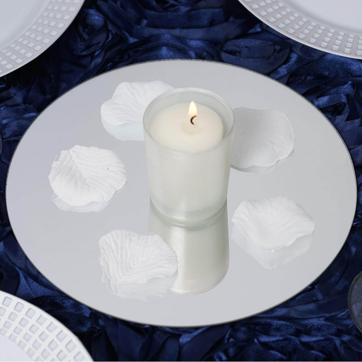 6-Pack Hanging Wall Decor Round Glass Mirror Table Centerpiece - Decorative Reflective Display 8"