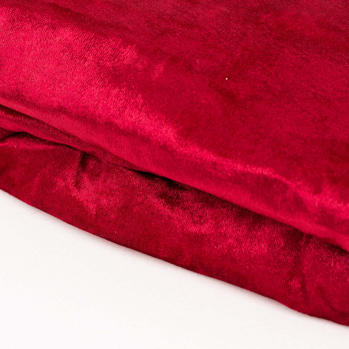 65"x5 Yards Red Crushed Velvet Fabric Bolt, DIY Craft Fabric Roll