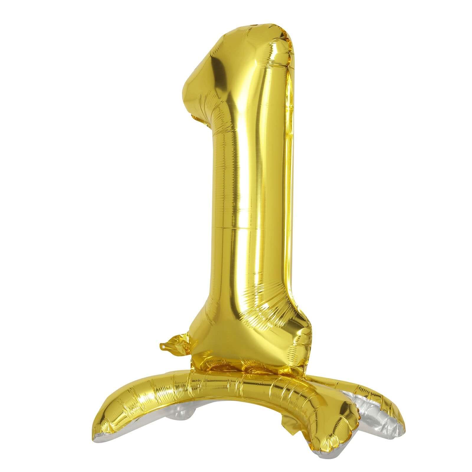 27" Gold Self Standing Helium Air Mylar Foil Letter and Number Balloons