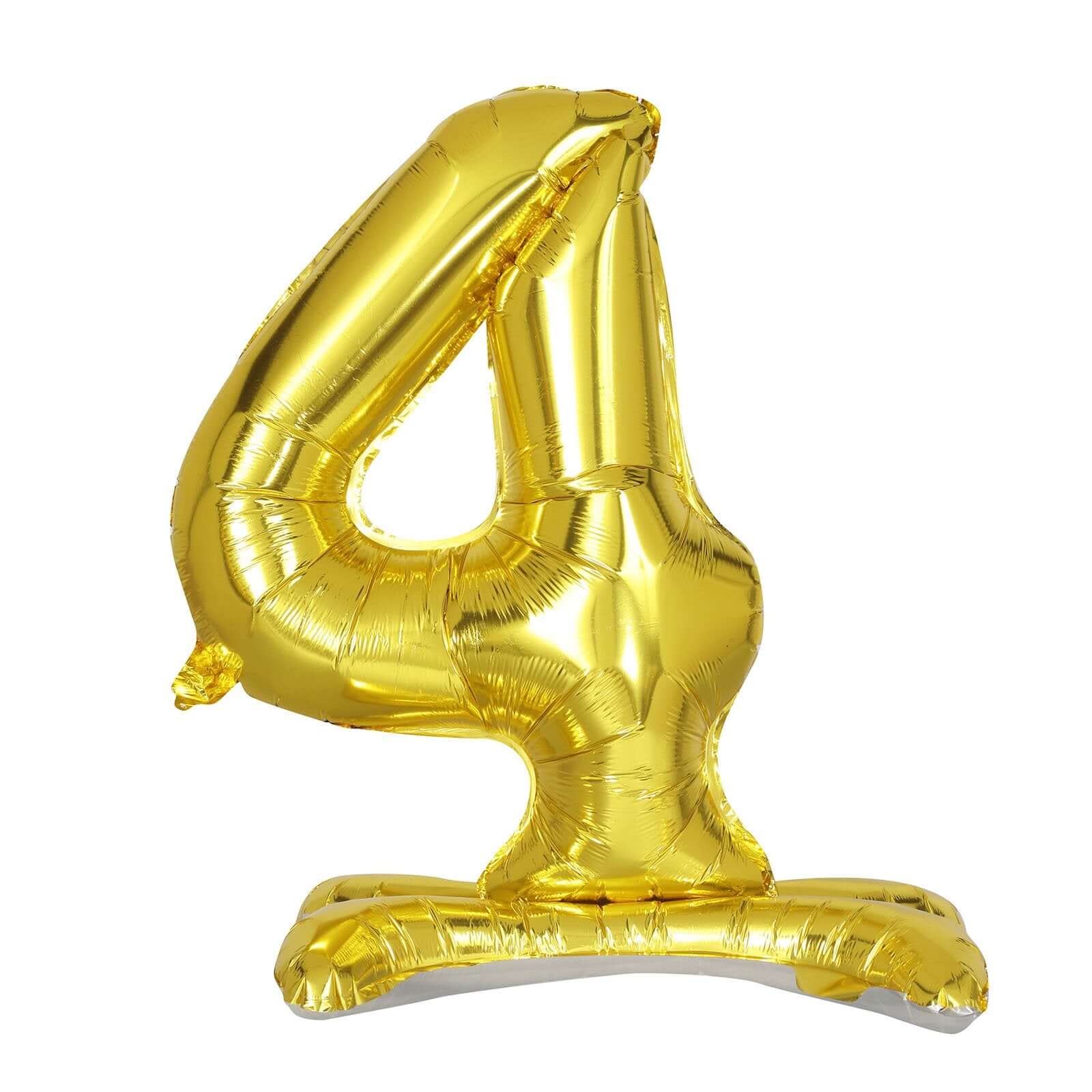 27" Gold Self Standing Helium Air Mylar Foil Letter and Number Balloons