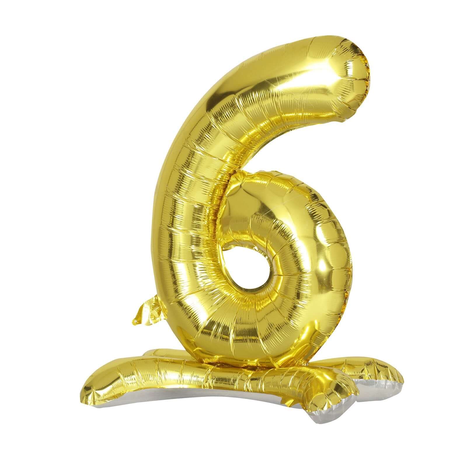 27" Gold Self Standing Helium Air Mylar Foil Letter and Number Balloons