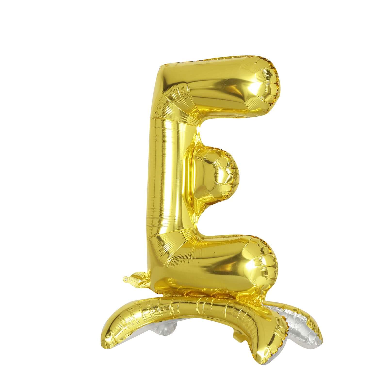 27" Gold Self Standing Helium Air Mylar Foil Letter and Number Balloons