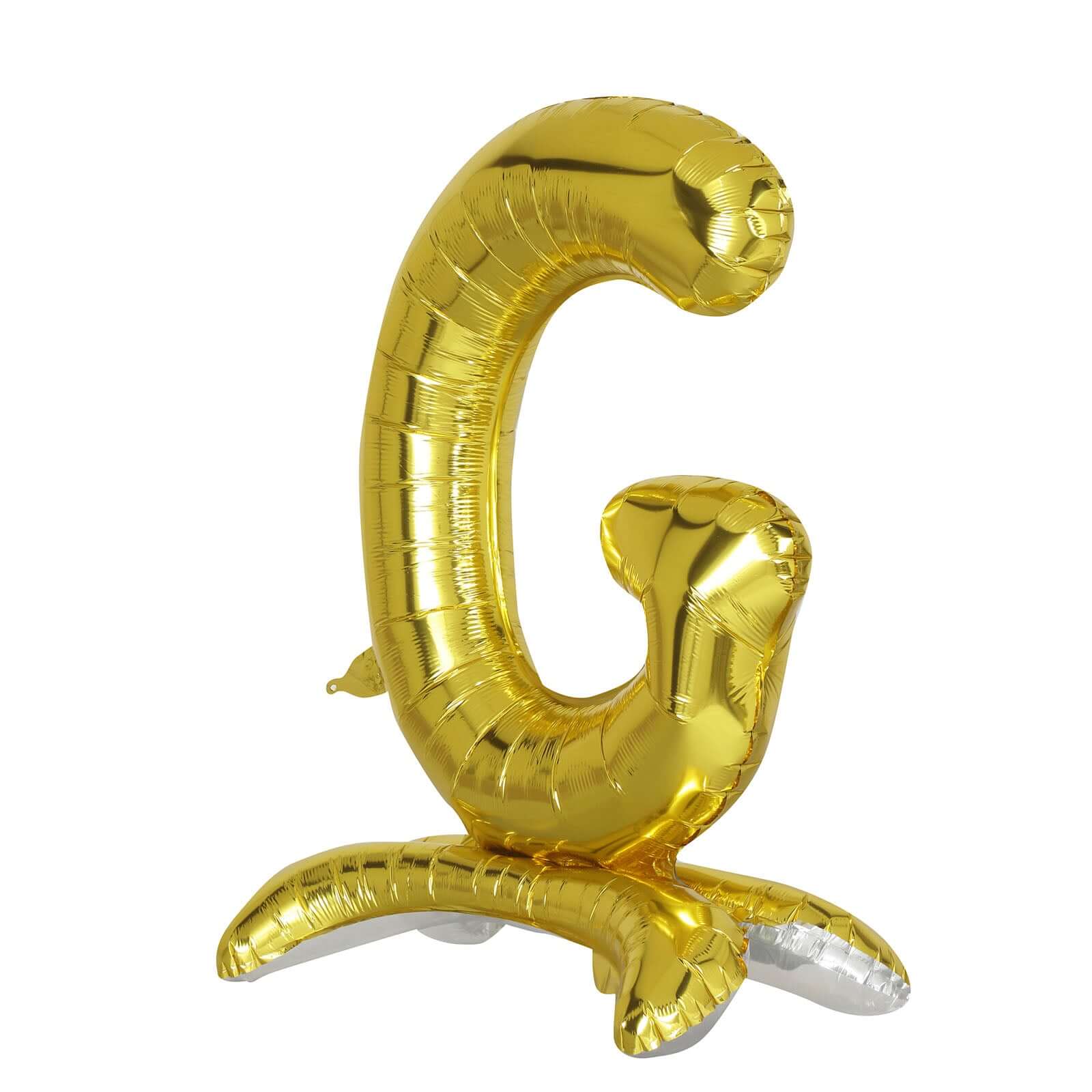 27" Gold Self Standing Helium Air Mylar Foil Letter and Number Balloons