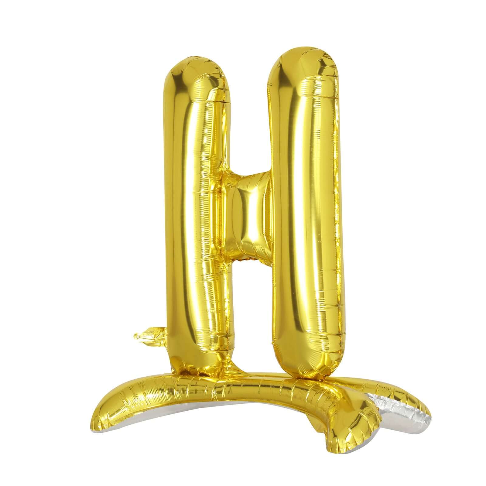 27" Gold Self Standing Helium Air Mylar Foil Letter and Number Balloons
