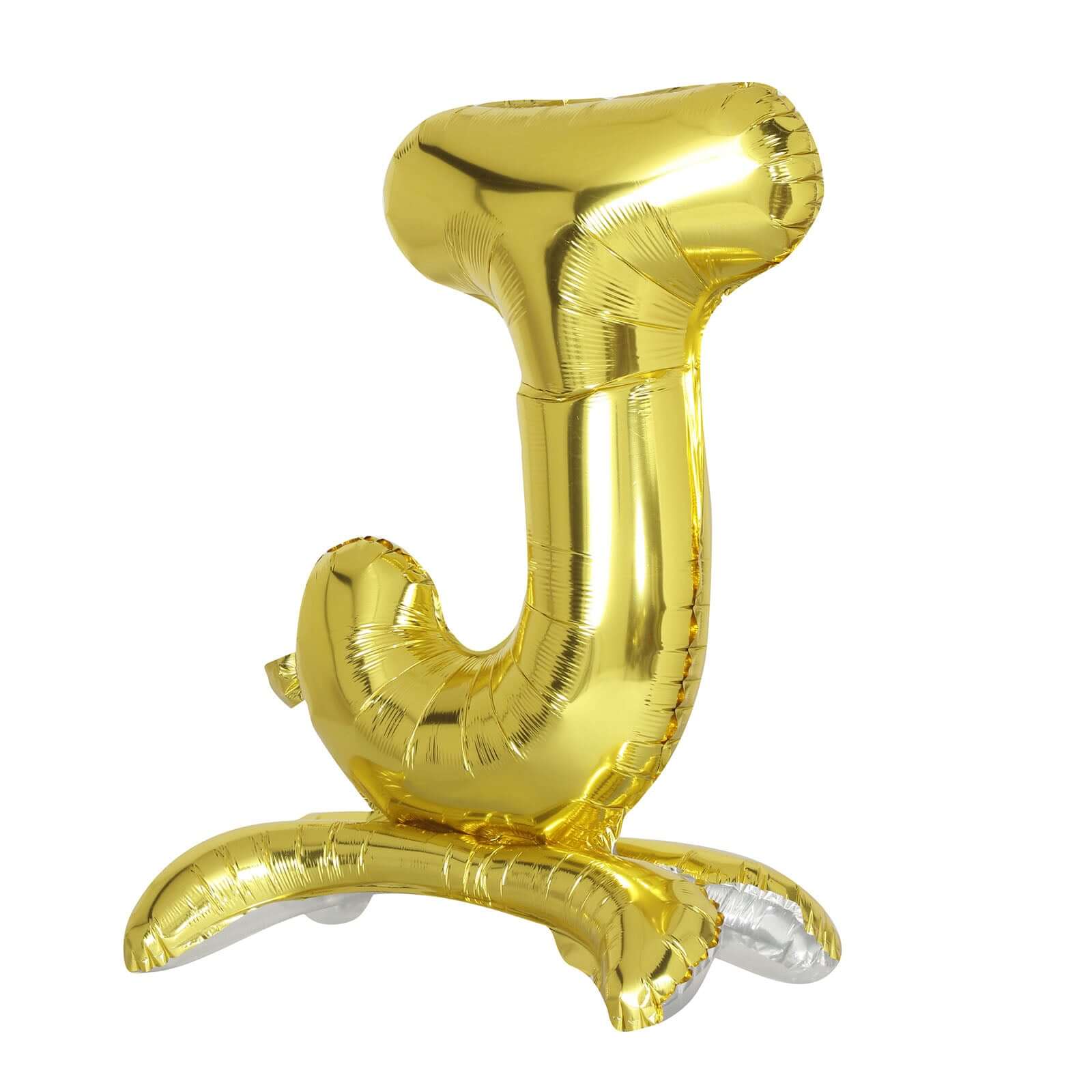 27" Gold Self Standing Helium Air Mylar Foil Letter and Number Balloons