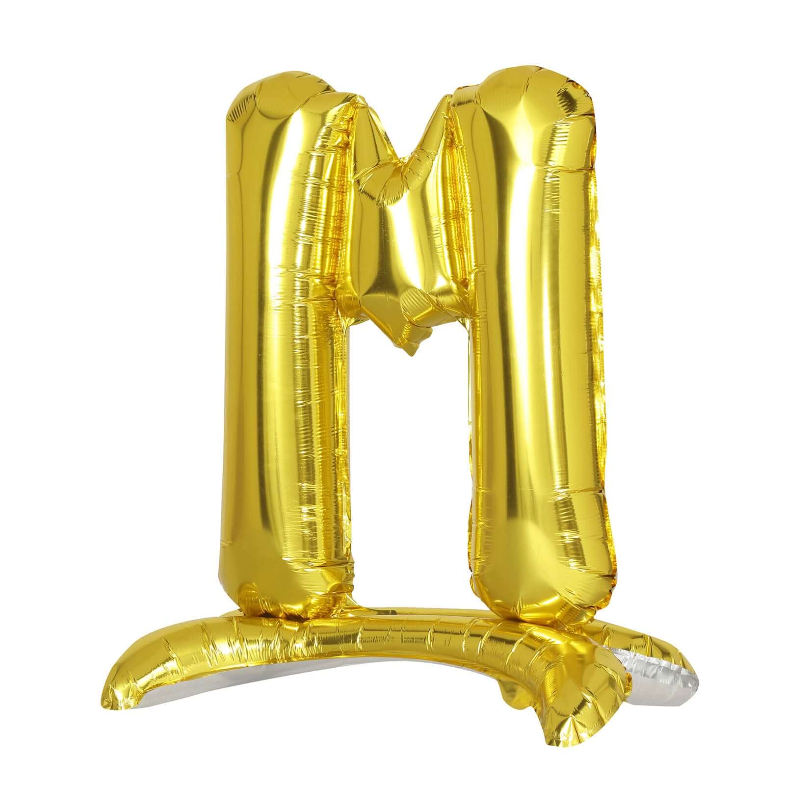 27" Gold Self Standing Helium Air Mylar Foil Letter and Number Balloons