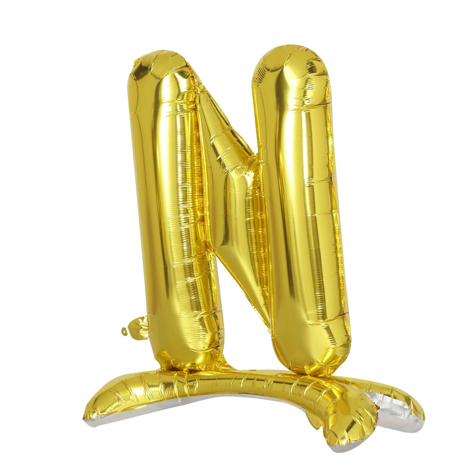 27" Gold Self Standing Helium Air Mylar Foil Letter and Number Balloons