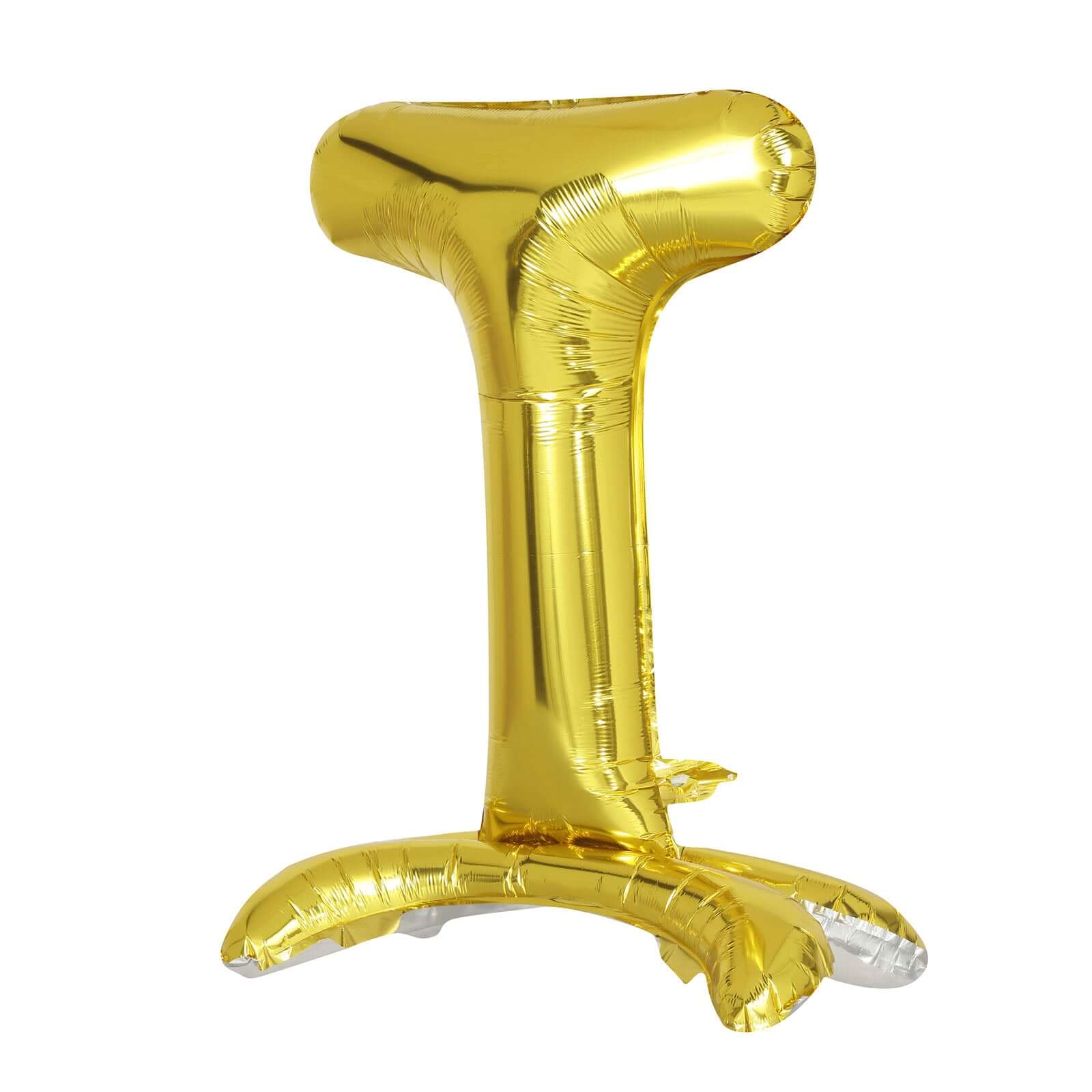 27" Gold Self Standing Helium Air Mylar Foil Letter and Number Balloons