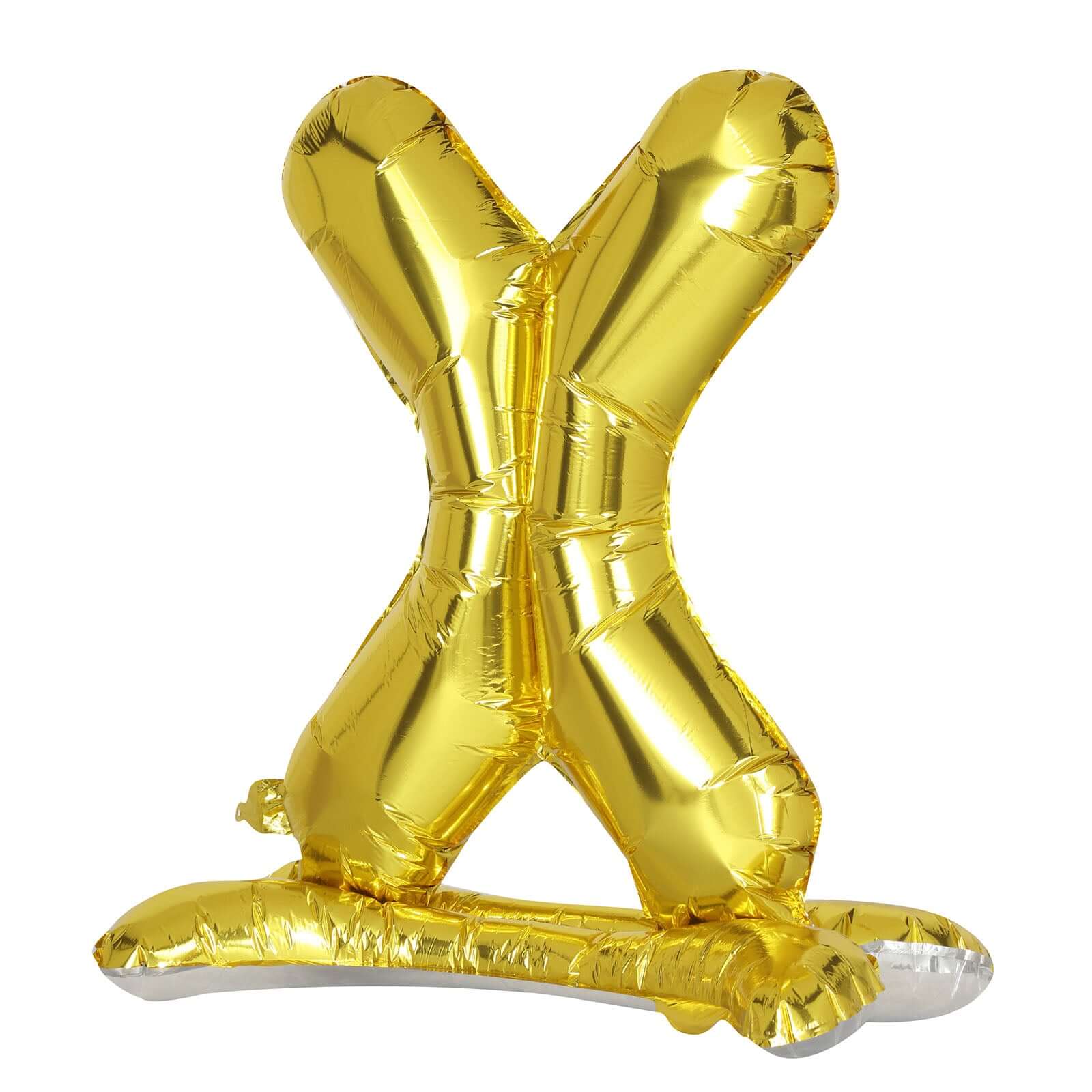 27" Gold Self Standing Helium Air Mylar Foil Letter and Number Balloons