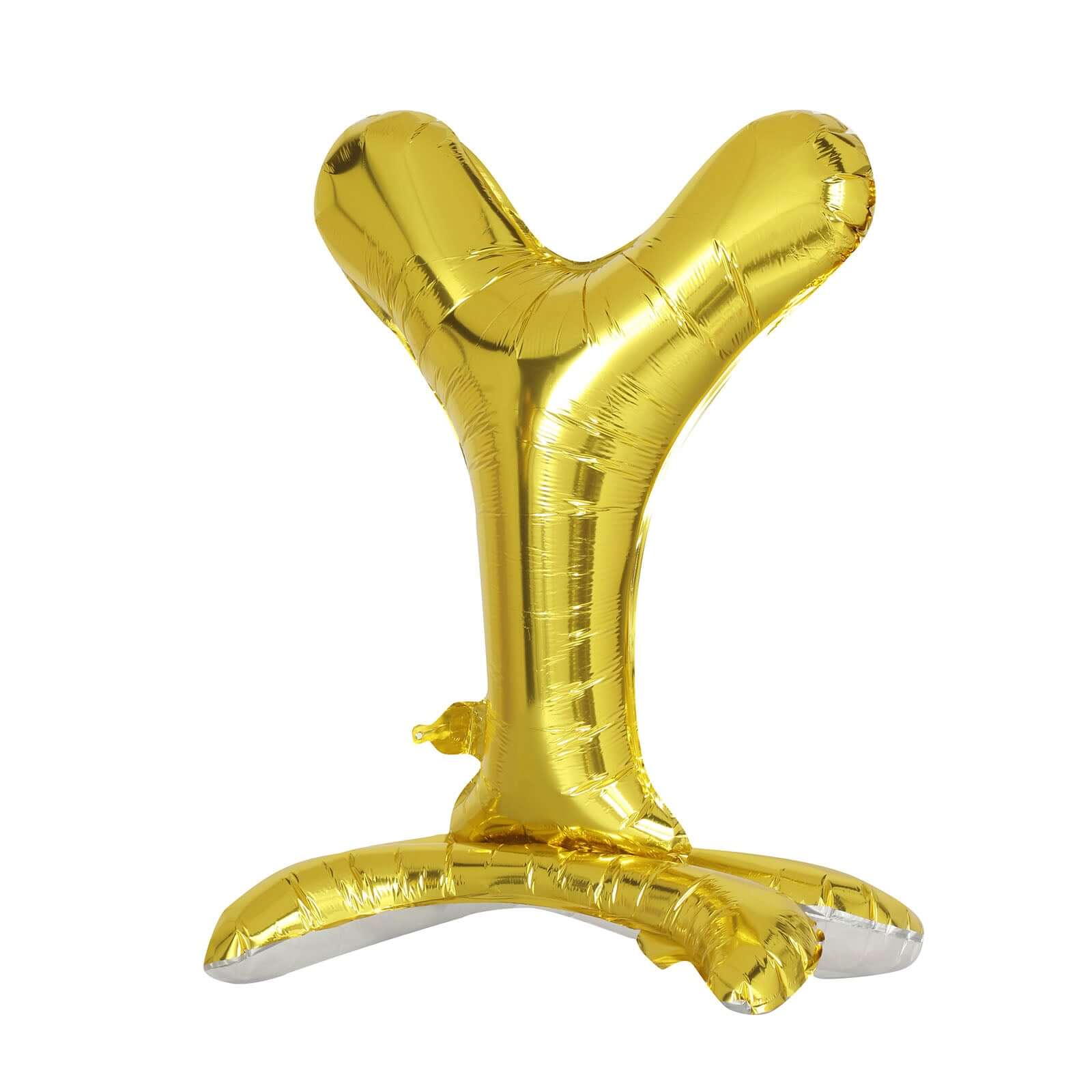 27" Gold Self Standing Helium Air Mylar Foil Letter and Number Balloons