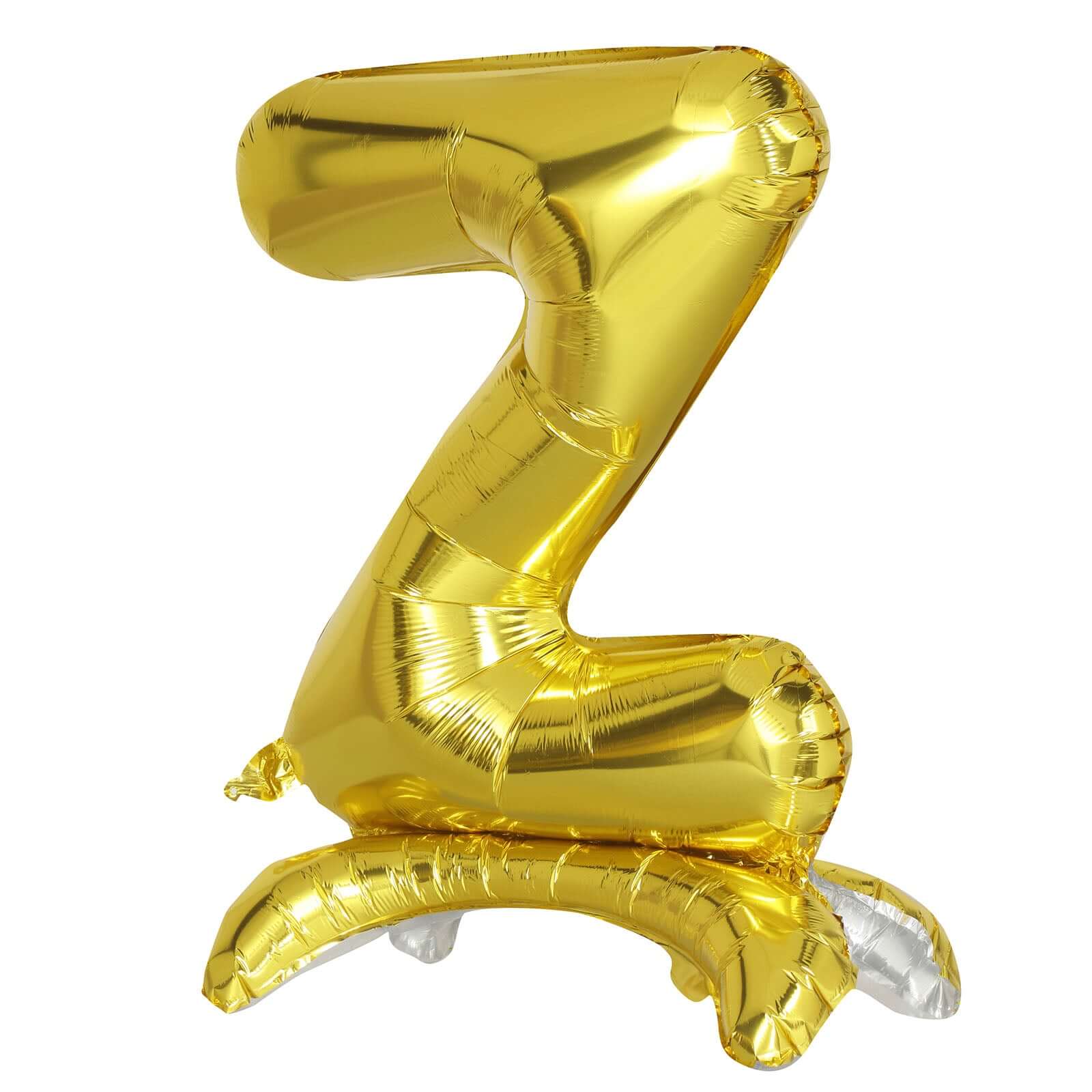 27" Gold Self Standing Helium Air Mylar Foil Letter and Number Balloons