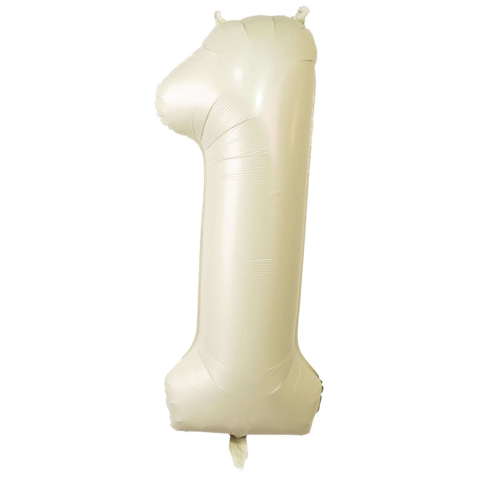 Matte Cream Number Balloons 0-9 – 35" Large Mylar Foil Balloons, Air or Helium Fill