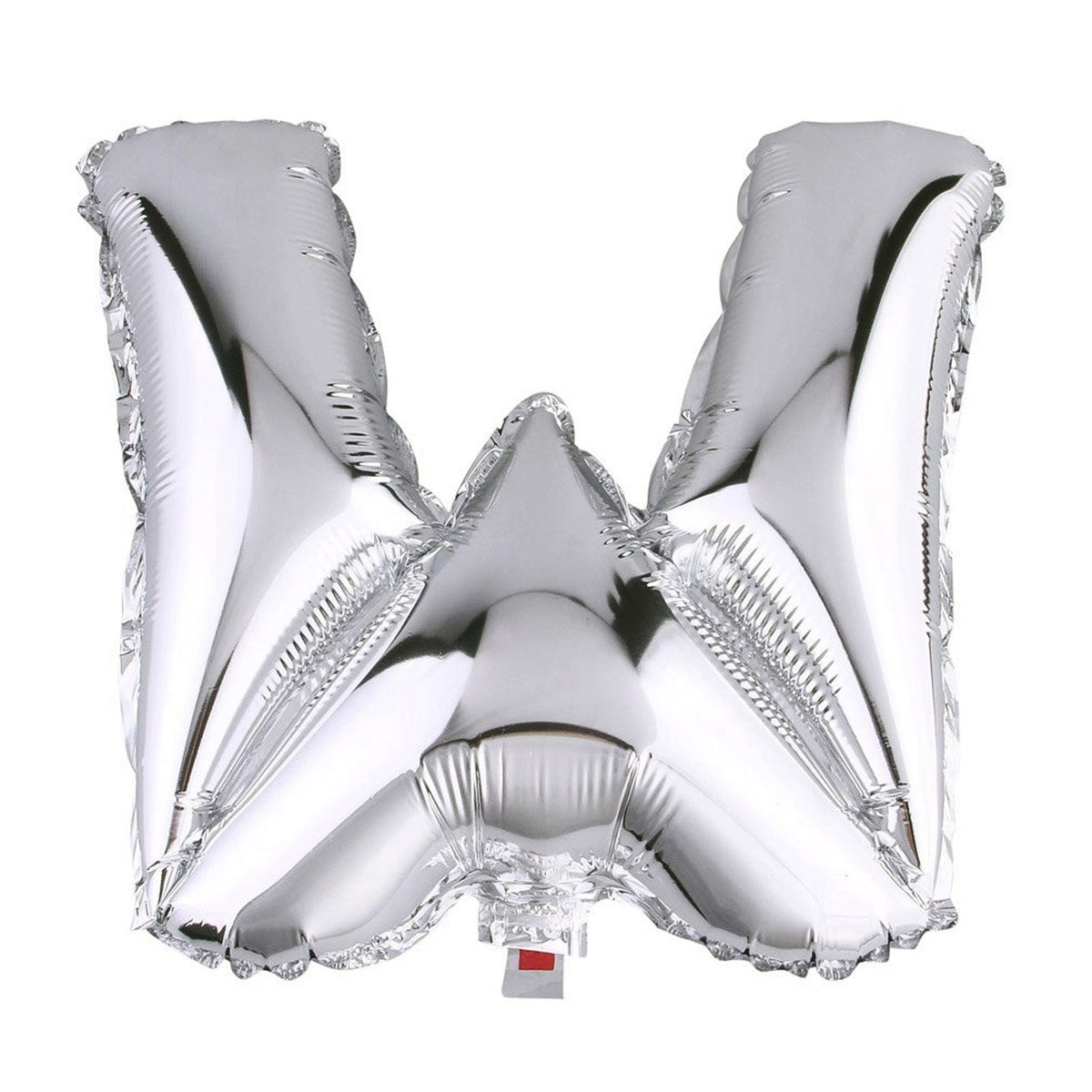 40" Shiny Metallic Silver Mylar Foil Helium Air Alphabet Letter Balloon - W