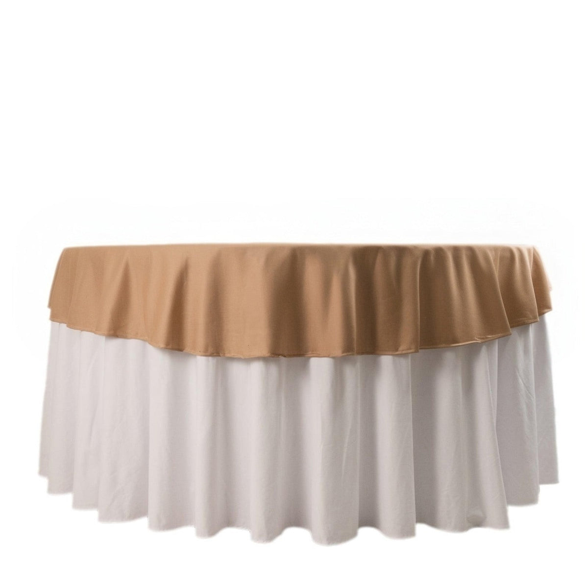 Scuba Round 70" Tablecloth Nude - Wrinkle Free & Stain Resistant Table Cover