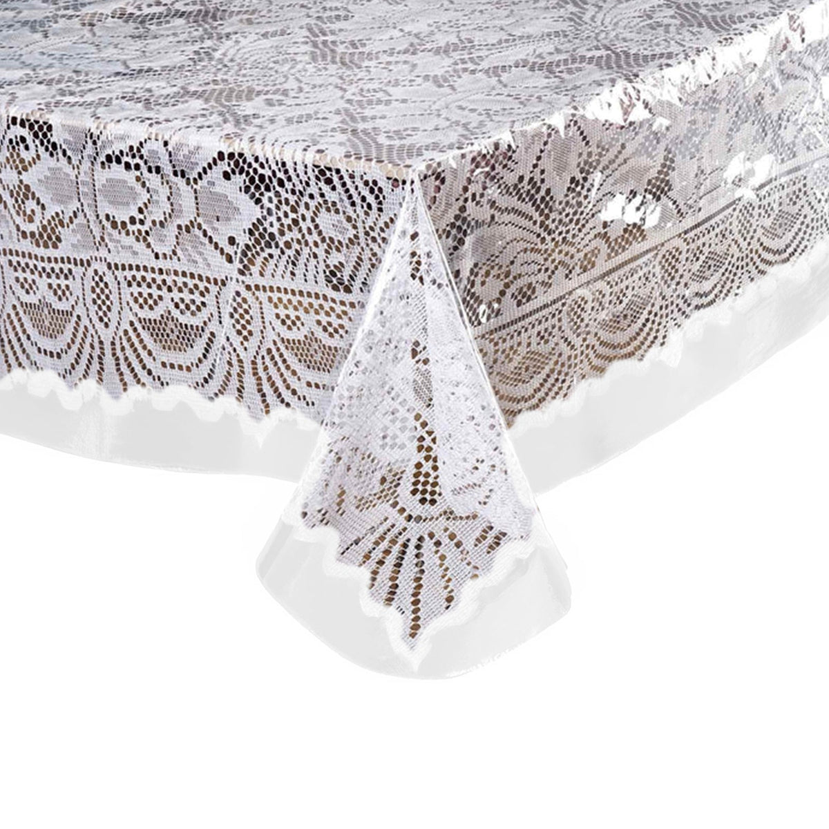 Vinyl Tablecloth Clear Eco-Friendly Rectangle - Sturdy PVC Tablecloth 60"x90" 10 Mil Thick