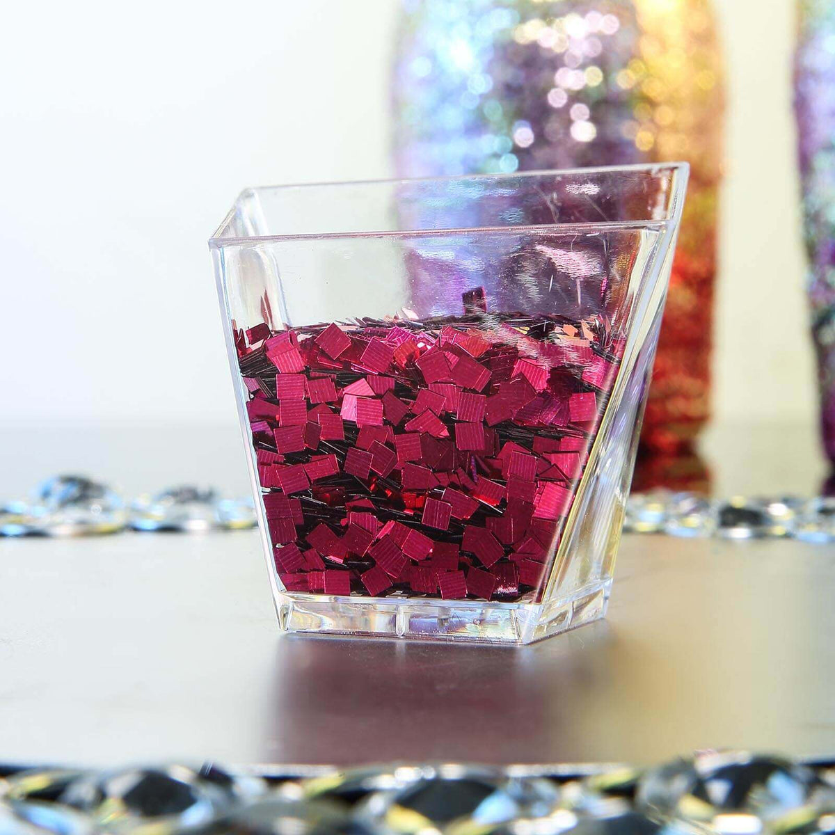 Chunky Glitter Metallic Hot Pink - Nontoxic Confetti Glitter for Fun DIY Projects Kids' Crafts Resin Art & Festival Decor 50g Bag