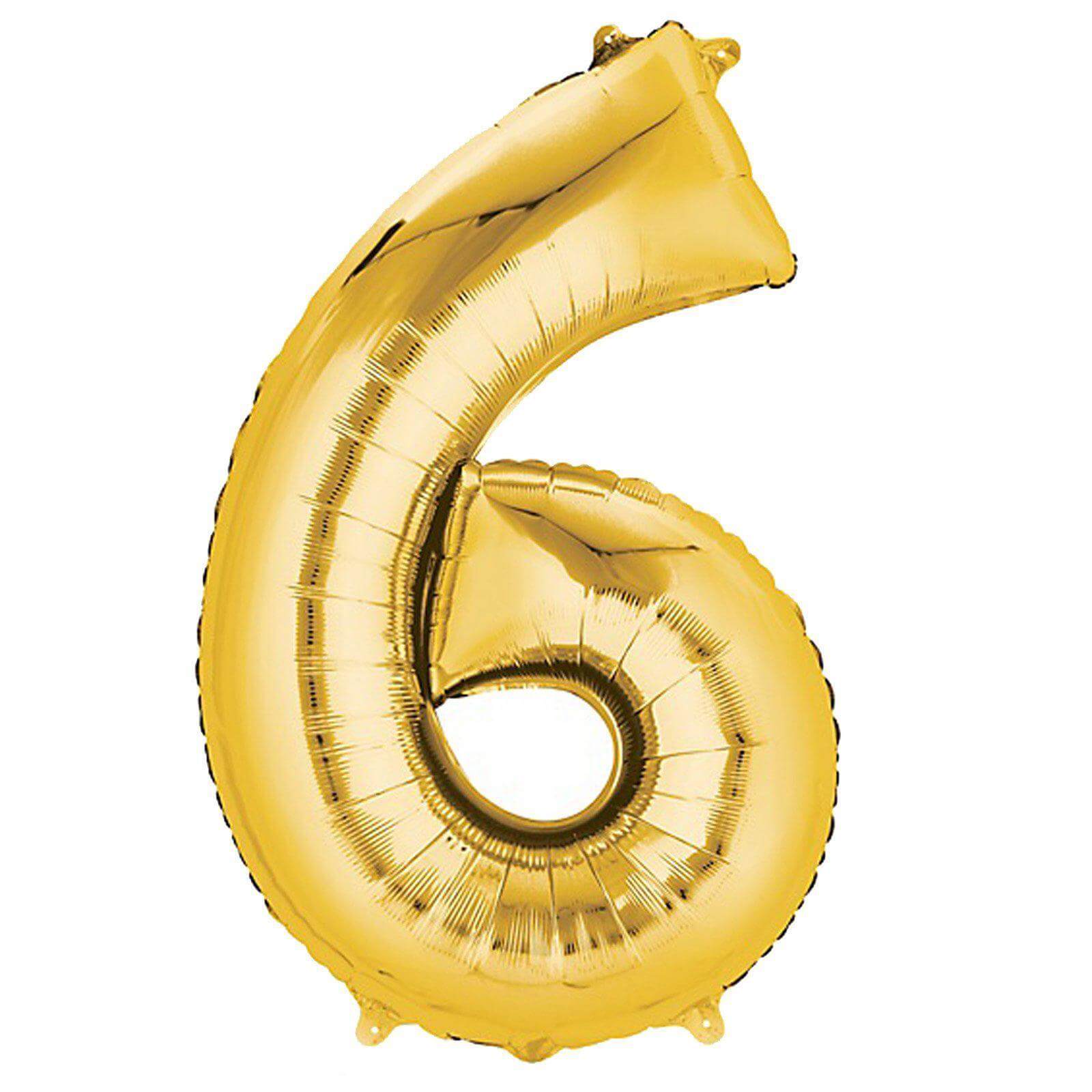 40" Shiny Metallic Gold Mylar Foil Helium Air 0-9 Number Balloons
