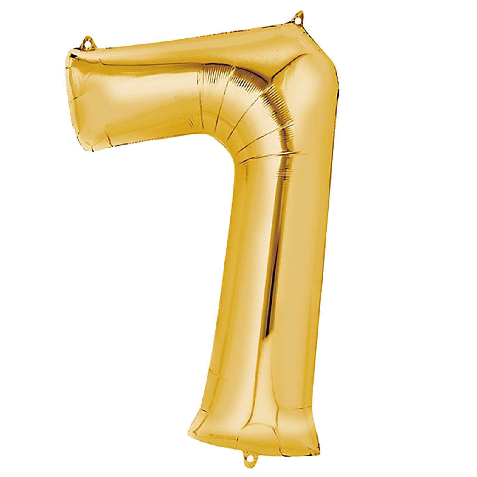 40" Shiny Metallic Gold Mylar Foil Helium Air 0-9 Number Balloons