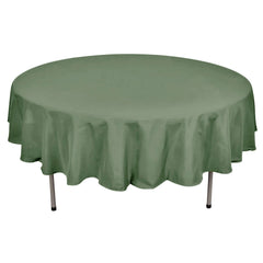 Polyester 90" Round Tablecloth Olive Green - Stain & Wrinkle-Resistant Table Cover