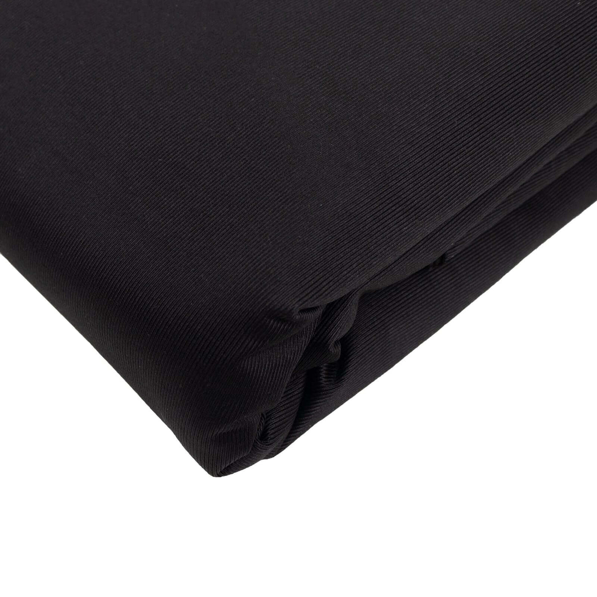 Black Scuba Polyester Fabric Roll, Wrinkle Free DIY Craft Fabric Bolt- 60"x10 Yards